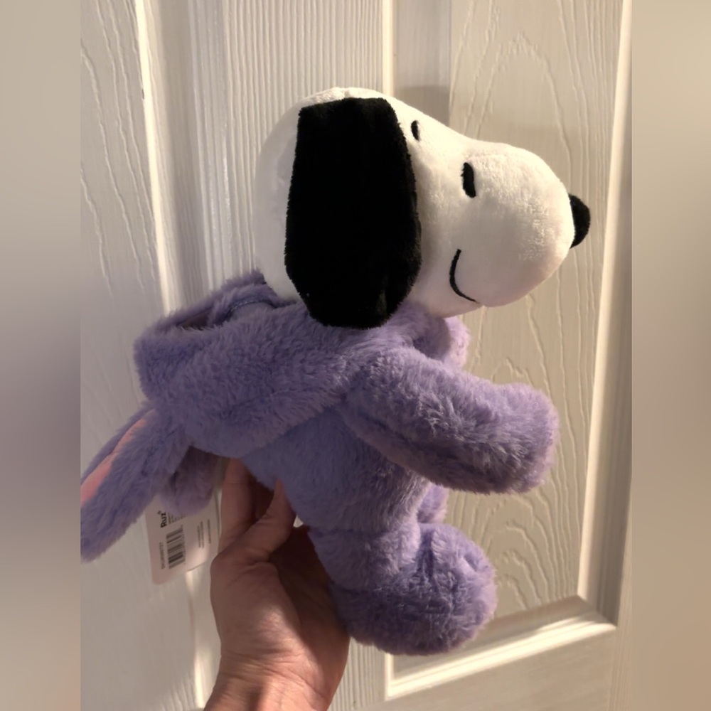Easter Spring Snoopy Plush Toy in Purple with Bunny Ear Hoodie/hood - Picture 5 of 5